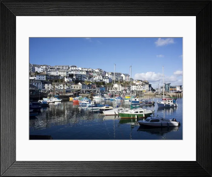 Framed Print : Harbour, Brixham, Devon, England, United Kingdom Framed Print : Harbour, Brixham, Devon, England, United Kingdom