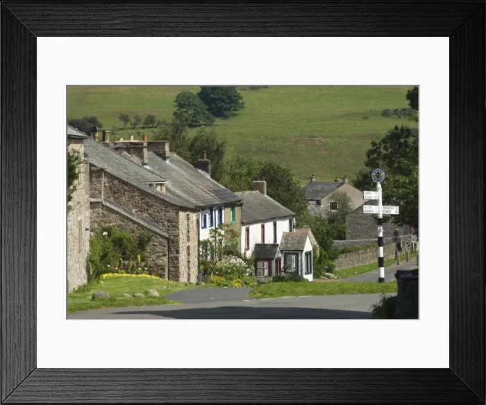 Framed Print : Cottages in the centre of Hesket Newmarket, John Peel Country, Cumbria, England, United Kingdom, Europe Framed Print : Cottages in the centre of Hesket Newmarket, John Peel Country, Cumbria, England, United Kingdom, Europe