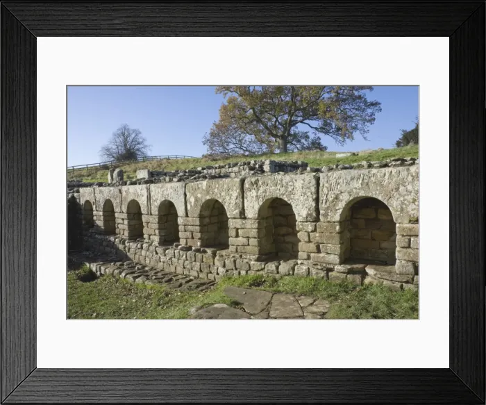 Framed Print : Storage alcoves in the changing room of the Roman Baths, dating from AD 138, Cilurnum (Chesters Roman Fort), Hadrians Wall, UNESCO World Heritage Site, Chollerford, Northumbrian National Park, England, United Kingdom, Europe Framed Print : Storage alcoves in the changing room of the Roman Baths, dating from AD 138, Cilurnum (Chesters Roman Fort), Hadrians Wall, UNESCO World Heritage Site, Chollerford, Northumbrian National Park, England, United Kingdom, Europe
