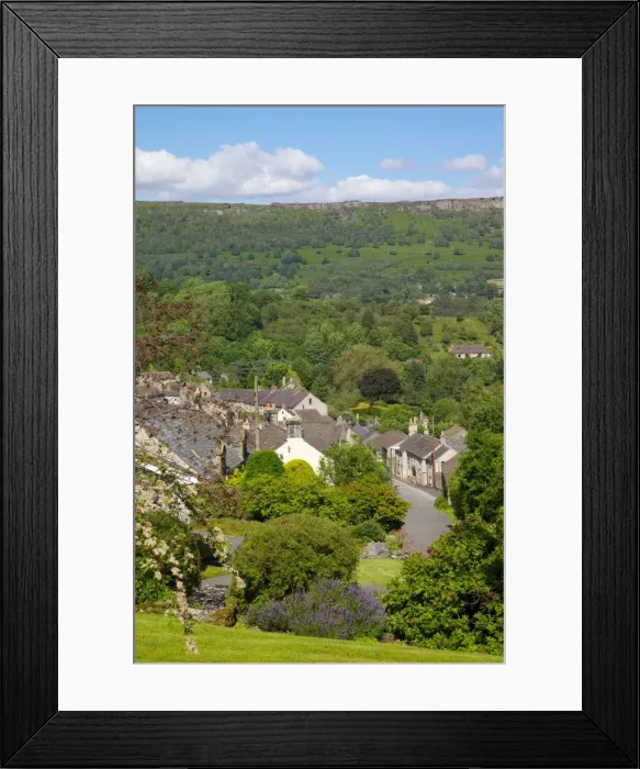 Framed Print : Village of Calver and Calver Edge, Derbyshire, England, United Kingdom, Europe Framed Print : Village of Calver and Calver Edge, Derbyshire, England, United Kingdom, Europe