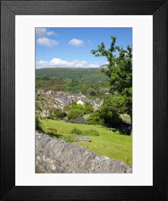 Framed Print : Village of Calver and Calver Edge, Derbyshire, England, United Kingdom, Europe Framed Print : Village of Calver and Calver Edge, Derbyshire, England, United Kingdom, Europe