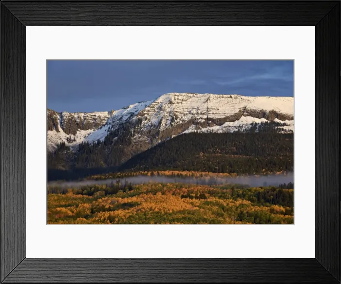 Framed Print : Snow-covered mountain in the Sneffels Range in the fall, Uncompahgre National Forest, Colorado, United States of America, North America Framed Print : Snow-covered mountain in the Sneffels Range in the fall, Uncompahgre National Forest, Colorado, United States of America, North America