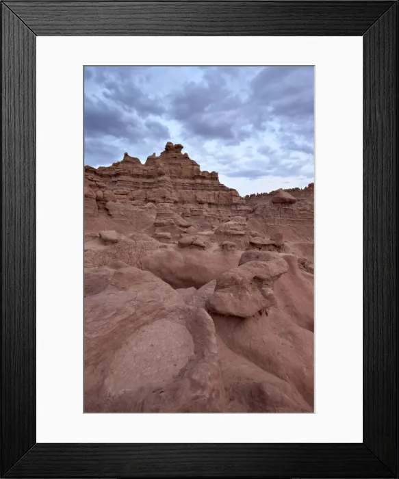 Framed Print : Red rock badlands at dusk, Goblin Valley State Park, Utah, United States of America, North America Framed Print : Red rock badlands at dusk, Goblin Valley State Park, Utah, United States of America, North America