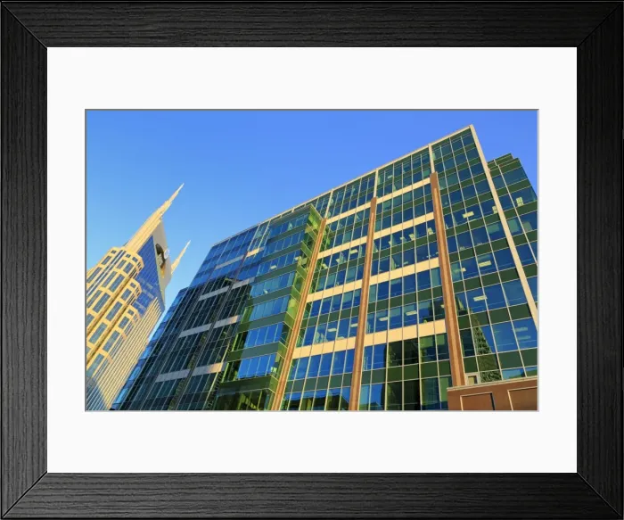 Framed Print : SunTrust Plaza and 333 Commerce Tower, Nashville, Tennessee, United States of America, North America