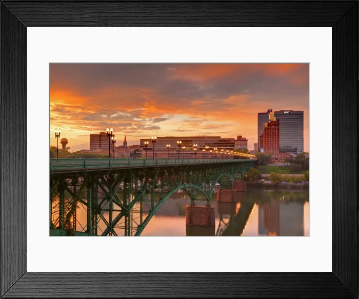 Framed Print : Gay Street Bridge and Tennessee River, Knoxville, Tennessee, United States of America, North America Framed Print : Gay Street Bridge and Tennessee River, Knoxville, Tennessee, United States of America, North America