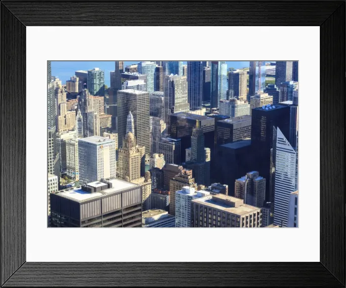 Framed Print : Skyscrapers in Downtown Chicago, Illinois, United States of America, North America Framed Print : Skyscrapers in Downtown Chicago, Illinois, United States of America, North America