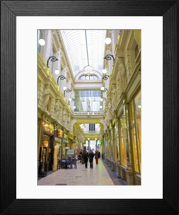 Framed Print : Shopping Arcade, Passage Du Nord, Brussels, Belgium, Europe Framed Print : Shopping Arcade, Passage Du Nord, Brussels, Belgium, Europe