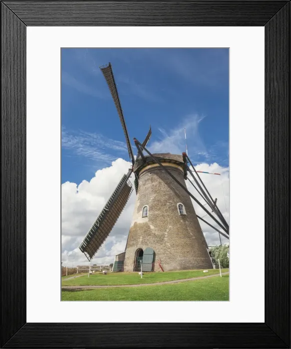 Framed Print : Canal and windmills, Kinderdijk, UNESCO World Heritage Site, South Holland, The Netherlands, Europe Framed Print : Canal and windmills, Kinderdijk, UNESCO World Heritage Site, South Holland, The Netherlands, Europe