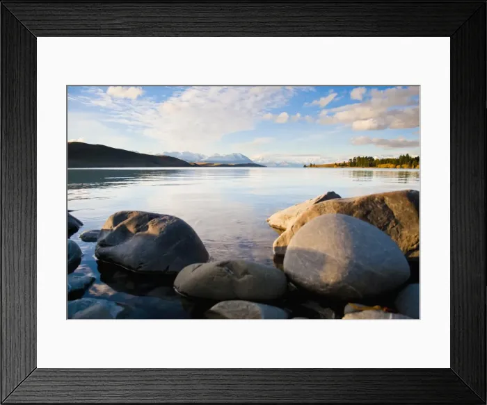 Framed Print : Lake Tekapo in evening light, Southern Lakes, Canterbury Region, South Island, New Zealand, Pacific Framed Print : Lake Tekapo in evening light, Southern Lakes, Canterbury Region, South Island, New Zealand, Pacific