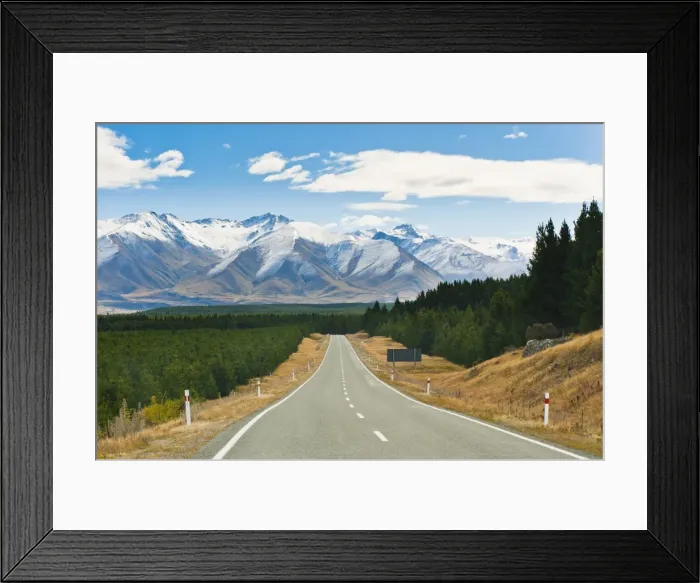 Framed Print : Road to Aoraki Mount Cook in Aoraki Mount Cook National Park, UNESCO World Heritage Site, South Island, New Zealand, Pacific Framed Print : Road to Aoraki Mount Cook in Aoraki Mount Cook National Park, UNESCO World Heritage Site, South Island, New Zealand, Pacific