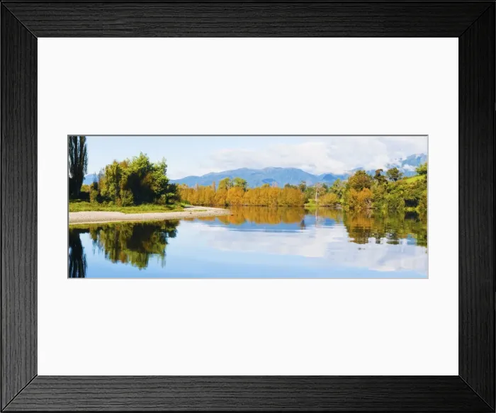 Framed Print : Reflection of autumn trees on the Takaka River, Golden Bay, Tasman Region, South Island, New Zealand, Pacific Framed Print : Reflection of autumn trees on the Takaka River, Golden Bay, Tasman Region, South Island, New Zealand, Pacific