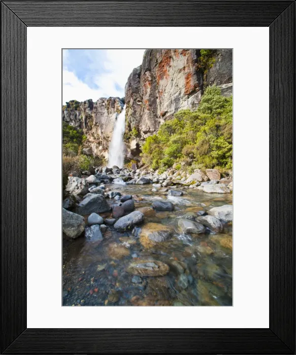 Framed Print : Taranaki Falls, River Valley, Tongariro National Park, UNESCO World Heritage Site, North Island, New Zealand, Pacific Framed Print : Taranaki Falls, River Valley, Tongariro National Park, UNESCO World Heritage Site, North Island, New Zealand, Pacific