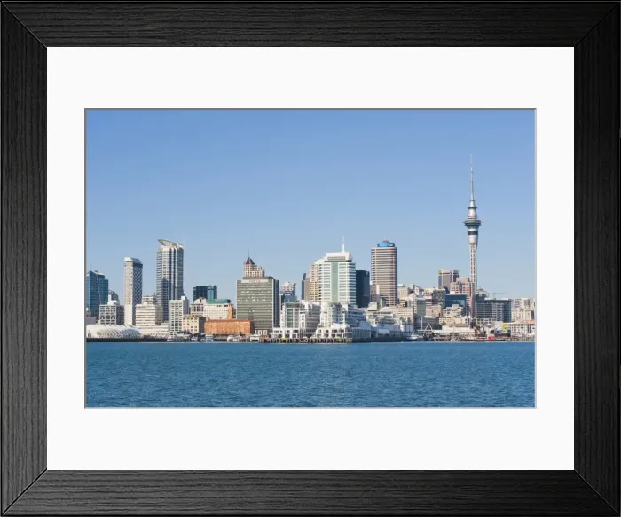 Framed Print : Auckland city skyline, North Island, New Zealand, Pacific Framed Print : Auckland city skyline, North Island, New Zealand, Pacific