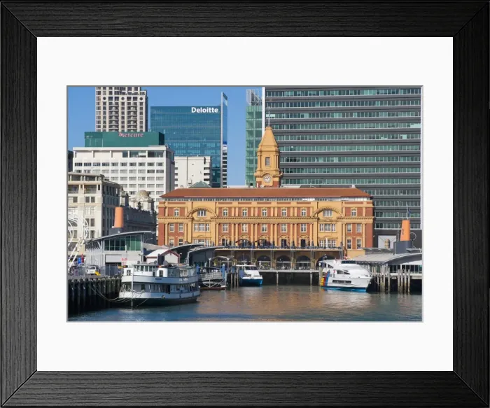 Framed Print : Downtown Auckland ferry terminal, Auckland, North Island, New Zealand, Pacific Framed Print : Downtown Auckland ferry terminal, Auckland, North Island, New Zealand, Pacific