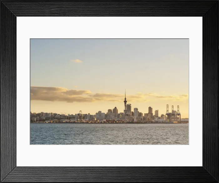 Framed Print : Auckland city skyline at sunset, Auckland, North Island, New Zealand, Pacific Framed Print : Auckland city skyline at sunset, Auckland, North Island, New Zealand, Pacific