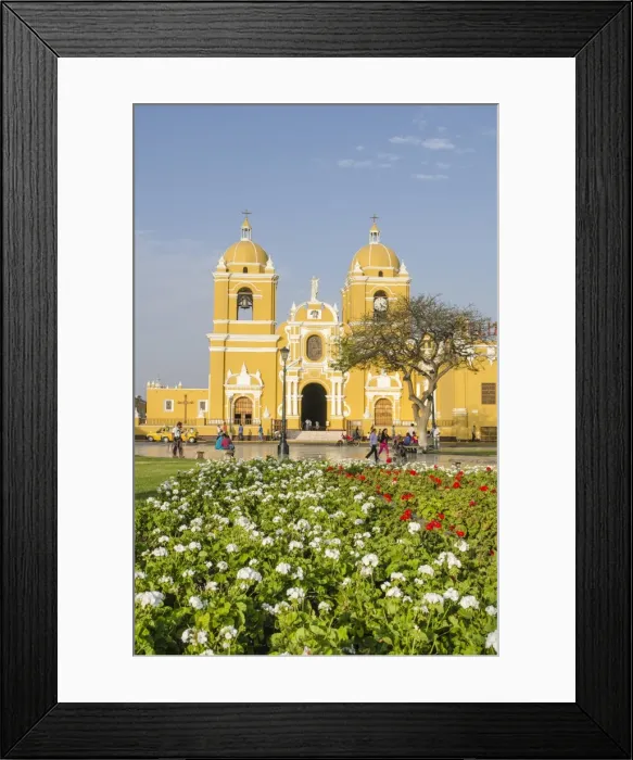 Framed Print : Cathedral of Trujillo from Plaza de Armas, Trujillo, Peru, South America Framed Print : Cathedral of Trujillo from Plaza de Armas, Trujillo, Peru, South America