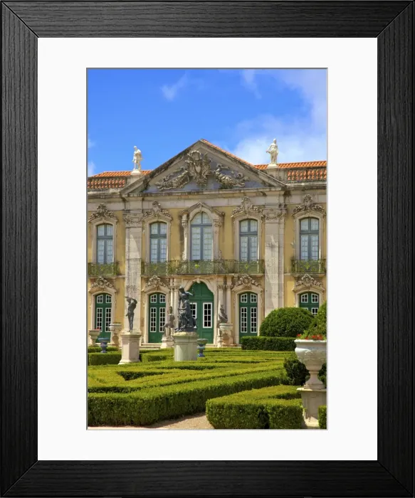Framed Print : Ceremonial Facade, Palacio de Queluz, Lisbon, Portugal, South West Europe Framed Print : Ceremonial Facade, Palacio de Queluz, Lisbon, Portugal, South West Europe