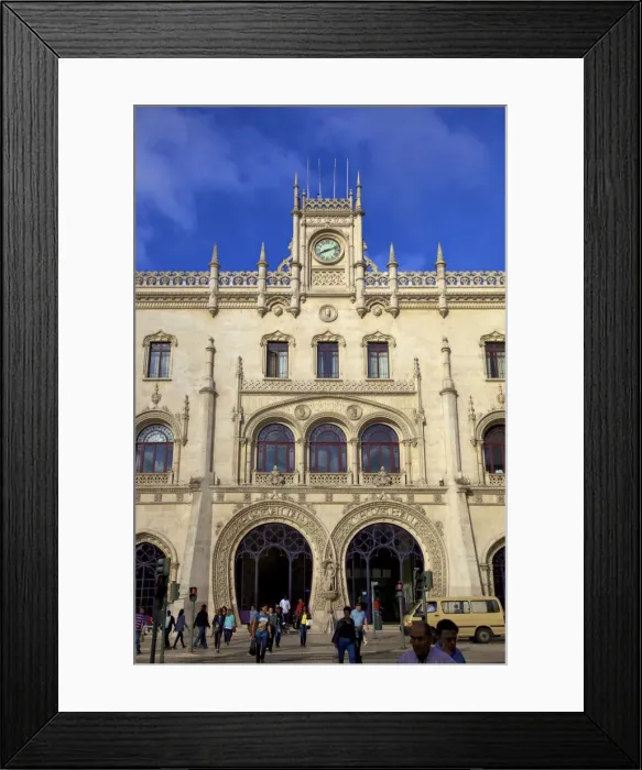 Framed Print : Rossio Railway Station, Lisbon, Portugal, South West Europe Framed Print : Rossio Railway Station, Lisbon, Portugal, South West Europe