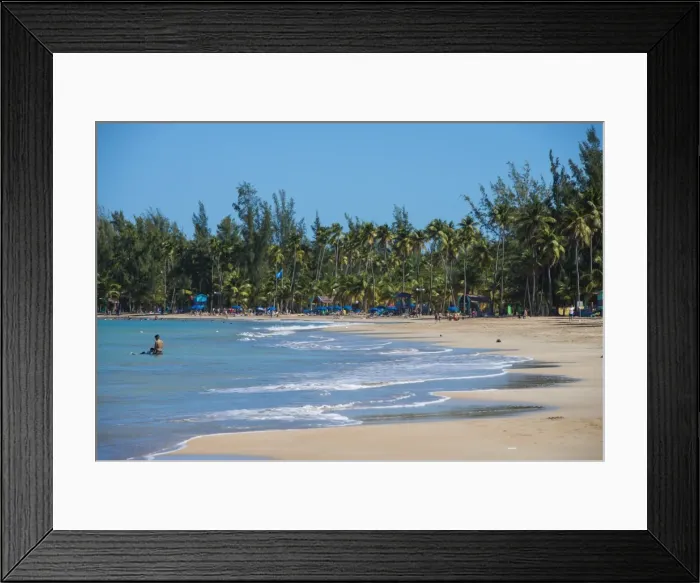 Framed Print : Luquillo Beach, Puerto Rico, West Indies, Caribbean, Central America Framed Print : Luquillo Beach, Puerto Rico, West Indies, Caribbean, Central America
