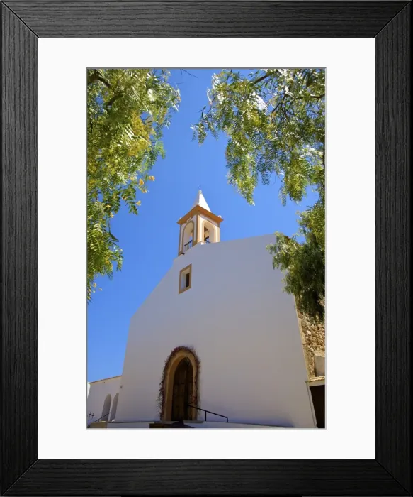 Framed Print : Church, Sant Joan De Labritja, Ibiza, Spain, Europe Framed Print : Church, Sant Joan De Labritja, Ibiza, Spain, Europe
