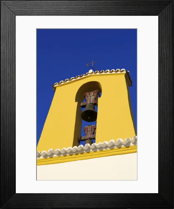Framed Print : Church and Belfry, Santa Gertrudis, Ibiza, Balearic Islands, Spain, Europe Framed Print : Church and Belfry, Santa Gertrudis, Ibiza, Balearic Islands, Spain, Europe