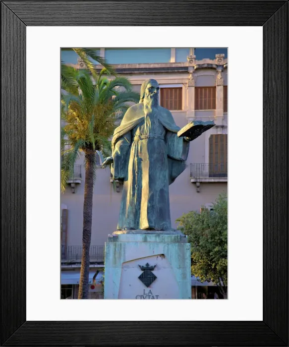 Framed Print : Ramon Llull Statue, Palma, Mallorca, Spain, Europe Framed Print : Ramon Llull Statue, Palma, Mallorca, Spain, Europe