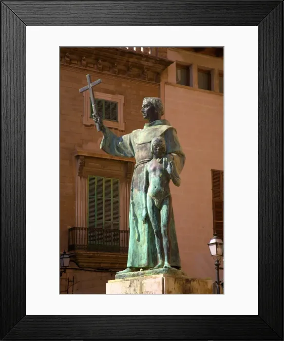 Framed Print : Statue of Junipero Serra, Palma, Mallorca, Spain, Europe Framed Print : Statue of Junipero Serra, Palma, Mallorca, Spain, Europe