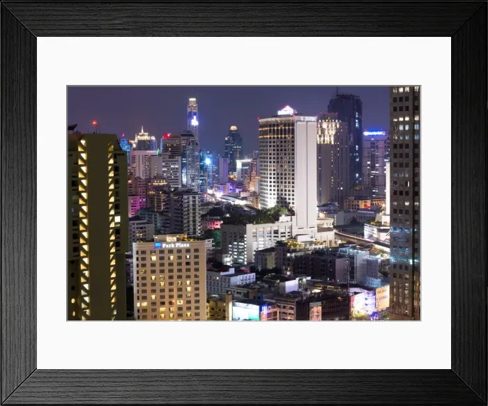 Framed Print : High rise buildings of Bangkok at night from Rembrandt Hotel and Towers, Sukhumvit 18, Bangkok, Thailand, Southeast Asia, Asia Framed Print : High rise buildings of Bangkok at night from Rembrandt Hotel and Towers, Sukhumvit 18, Bangkok, Thailand, Southeast Asia, Asia