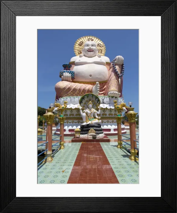 Framed Print : Giant Buddha image at Wat Plai Laem on the North East coast of Koh Samui, Thailand, Southeast Asia, Asia Framed Print : Giant Buddha image at Wat Plai Laem on the North East coast of Koh Samui, Thailand, Southeast Asia, Asia
