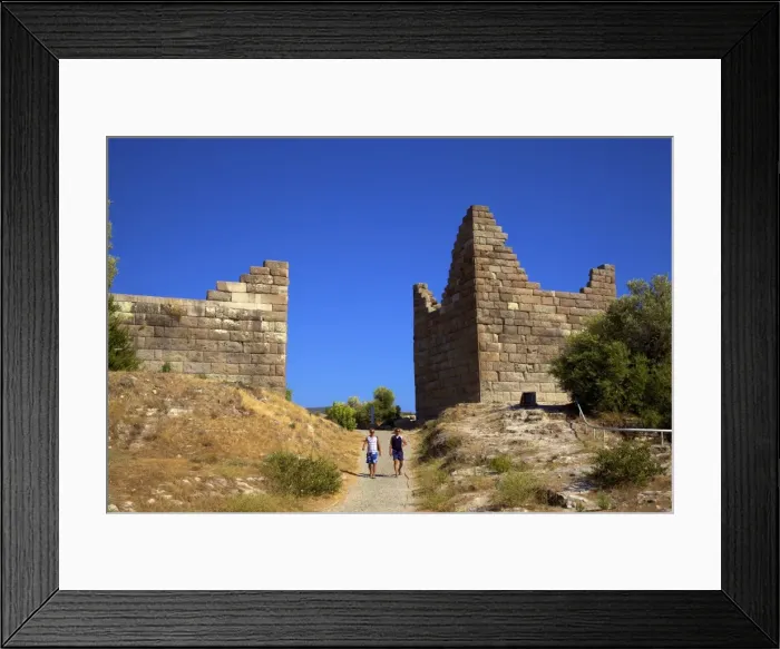 Framed Print : Myndos Gate, Bodrum, Anatolia, Turkey, Asia Minor, Eurasia