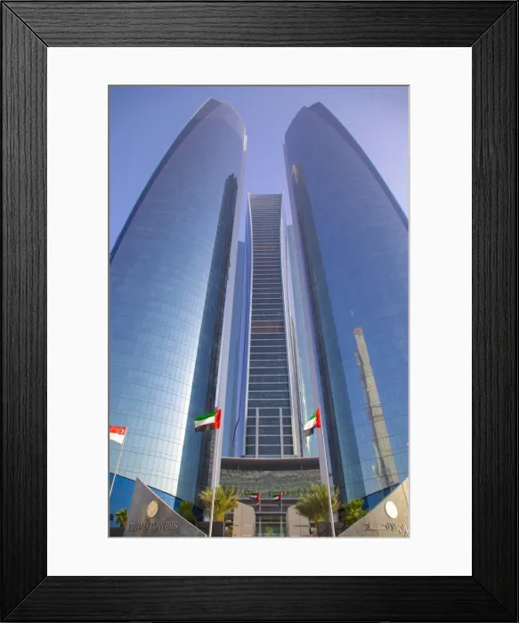 Framed Print : Etihad Towers, Abu Dhabi, United Arab Emirates, Middle East Framed Print : Etihad Towers, Abu Dhabi, United Arab Emirates, Middle East
