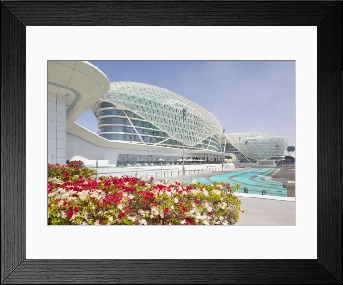 Framed Print : Viceroy Hotel and Formula 1 Racetrack, Yas Island, Abu Dhabi, United Arab Emirates, Middle East Framed Print : Viceroy Hotel and Formula 1 Racetrack, Yas Island, Abu Dhabi, United Arab Emirates, Middle East