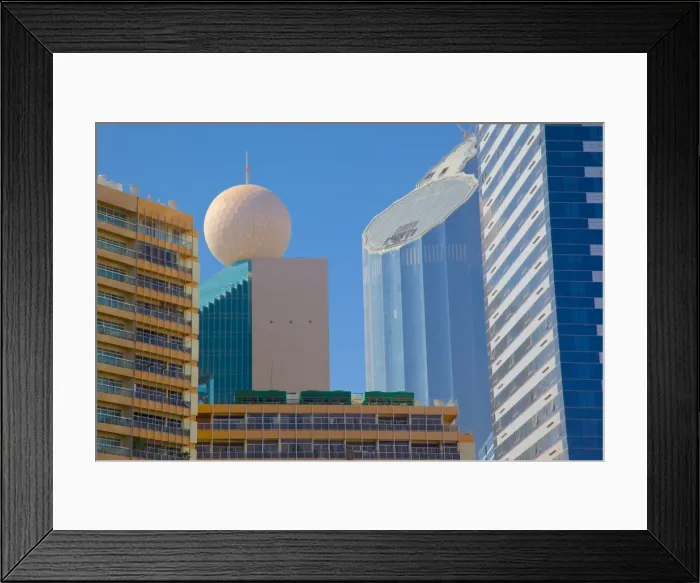 Framed Print : Contemporary architecture, Abu Dhabi, United Arab Emirates, Middle East Framed Print : Contemporary architecture, Abu Dhabi, United Arab Emirates, Middle East