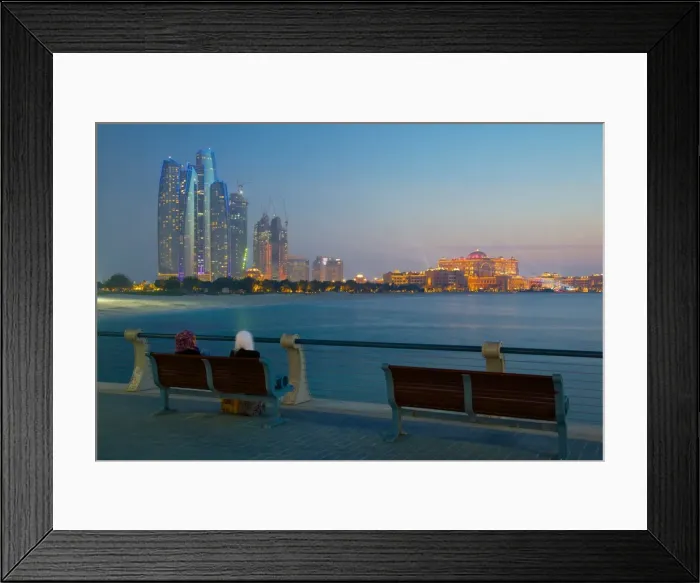 Framed Print : Emirate Towers and Emirates Palace at night, Abu Dhabi, United Arab Emirates, Middle East Framed Print : Emirate Towers and Emirates Palace at night, Abu Dhabi, United Arab Emirates, Middle East