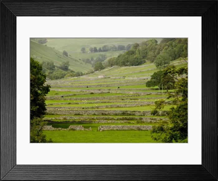 Framed Print : Dry-stone walls of limestone, Kettlewell, Wharfedale, Yorkshire Dales, Yorkshire, England, United Kingdom, Europe Framed Print : Dry-stone walls of limestone, Kettlewell, Wharfedale, Yorkshire Dales, Yorkshire, England, United Kingdom, Europe