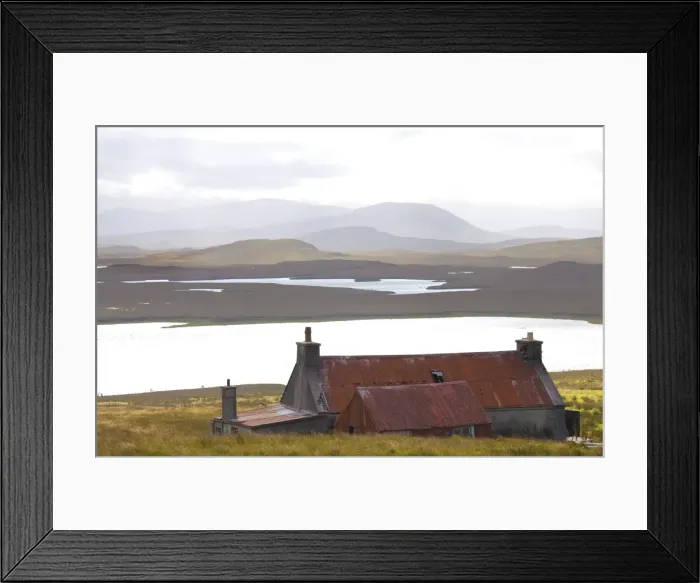 Framed Print : Farmhouse with red iron roof overlooking lochs and mountains off the A858 south of Carloway, Isle of Lewis, Outer Hebrides, Scotland, United Kingdom, Europe Framed Print : Farmhouse with red iron roof overlooking lochs and mountains off the A858 south of Carloway, Isle of Lewis, Outer Hebrides, Scotland, United Kingdom, Europe