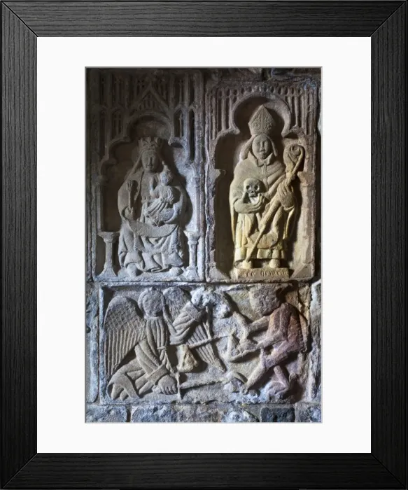 Framed Print : Carved detail on the stone tomb of Alasdair Crotach, one of the Chiefs of the MacLeods of Harris, inside the 15th century church of St. Clements, Rodal, Isle of Harris, Outer Hebrides, Scotland, United Kingdom, Europe Framed Print : Carved detail on the stone tomb of Alasdair Crotach, one of the Chiefs of the MacLeods of Harris, inside the 15th century church of St. Clements, Rodal, Isle of Harris, Outer Hebrides, Scotland, United Kingdom, Europe