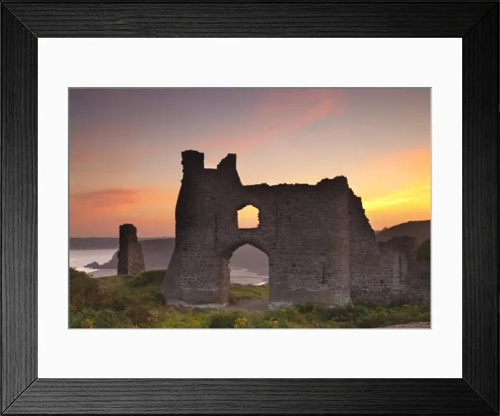 Framed Print : Pennard Castle, Gower, Wales, United Kingdom, Europe Framed Print : Pennard Castle, Gower, Wales, United Kingdom, Europe