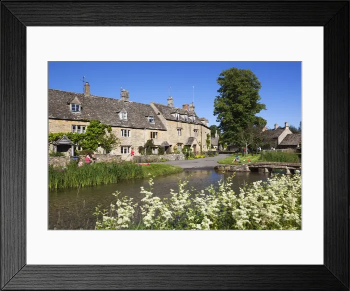 Framed Print : Cotswold cottages on the River Eye, Lower Slaughter, Gloucestershire, Cotswolds, England, United Kingdom, Europe Framed Print : Cotswold cottages on the River Eye, Lower Slaughter, Gloucestershire, Cotswolds, England, United Kingdom, Europe