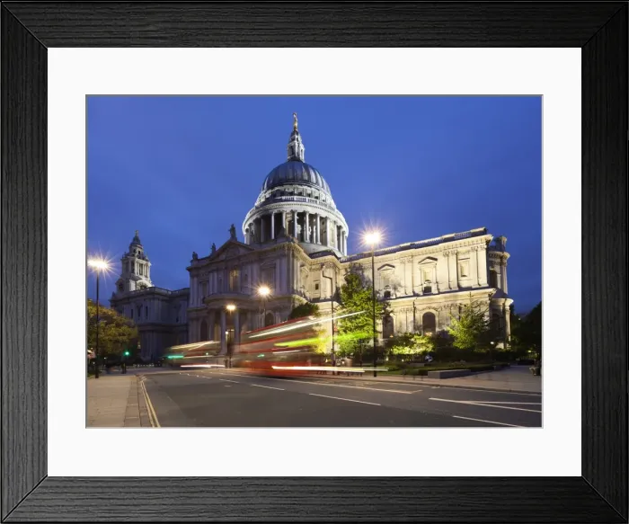 Framed Print : St. Pauls Cathedral at night, London, England, United Kingdom, Europe Framed Print : St. Pauls Cathedral at night, London, England, United Kingdom, Europe