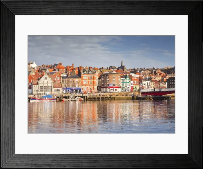 Framed Print : The coastal town of Whitby in the North York Moors, Yorkshire, England, United Kingdom, Europe Framed Print : The coastal town of Whitby in the North York Moors, Yorkshire, England, United Kingdom, Europe