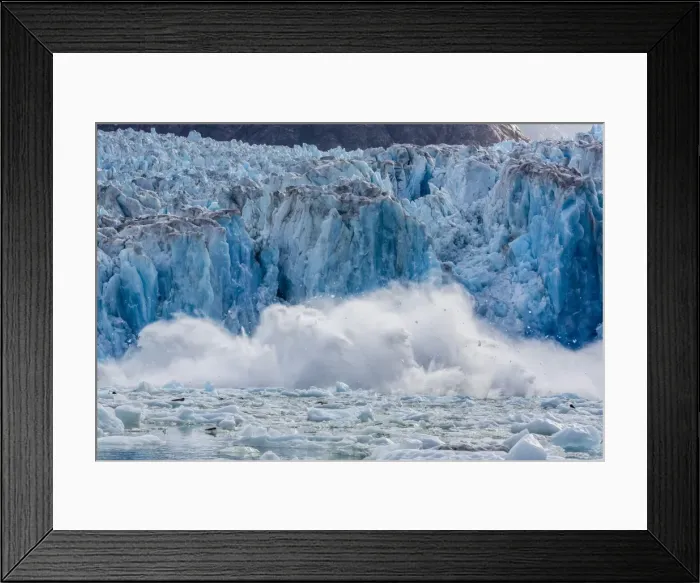 Framed Print : South Sawyer Glacier calving, Tracy Arm-Fords Terror Wilderness area, Southeast Alaska, United States of America, North America Framed Print : South Sawyer Glacier calving, Tracy Arm-Fords Terror Wilderness area, Southeast Alaska, United States of America, North America