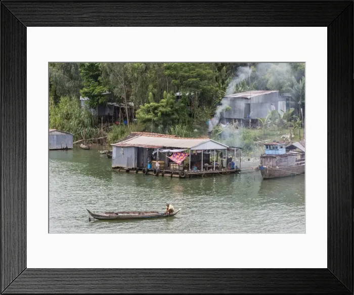 Framed Print : Daily Vietnamese river life on the Tan Chau Canal, Mekong River Delta, Vietnam, Indochina, Southeast Asia, Asia Framed Print : Daily Vietnamese river life on the Tan Chau Canal, Mekong River Delta, Vietnam, Indochina, Southeast Asia, Asia