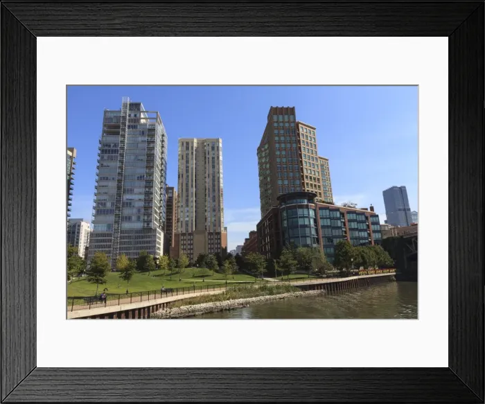 Framed Print : Expensive apartment buildings on the Chicago River, Chicago, Illinois, United States of America, North America Framed Print : Expensive apartment buildings on the Chicago River, Chicago, Illinois, United States of America, North America
