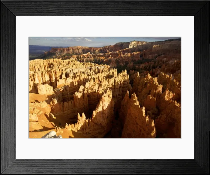 Framed Print : View over Bryce Canyon National Park at sunset, Utah, United States of America, North America Framed Print : View over Bryce Canyon National Park at sunset, Utah, United States of America, North America