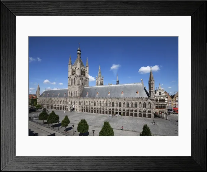 Framed Print : The Cloth Halls, Grote Markt Albert 1, Ypres, West Vlaanderen, Belgium, Europe Framed Print : The Cloth Halls, Grote Markt Albert 1, Ypres, West Vlaanderen, Belgium, Europe