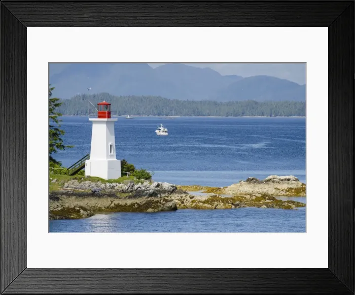 Framed Print : Dryad Point Lightstation, Bella Bella, Inside Passage, British Columbia, Canada, North America Framed Print : Dryad Point Lightstation, Bella Bella, Inside Passage, British Columbia, Canada, North America
