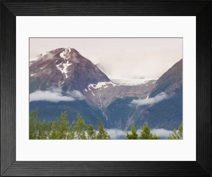 Framed Print : Hudson Bay Mountain and Kathlyn Glacier, Smithers, British Columbia, Canada, North America Framed Print : Hudson Bay Mountain and Kathlyn Glacier, Smithers, British Columbia, Canada, North America