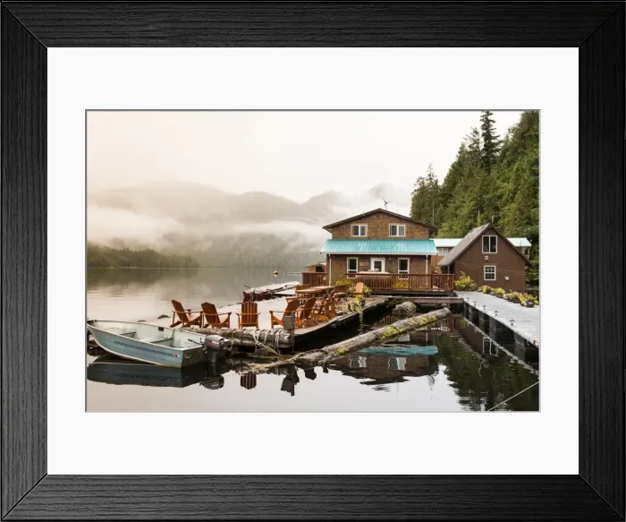 Framed Print : Great Bear Lodge, Great Bear Rainforest, British Columbia, Canada, North America Framed Print : Great Bear Lodge, Great Bear Rainforest, British Columbia, Canada, North America