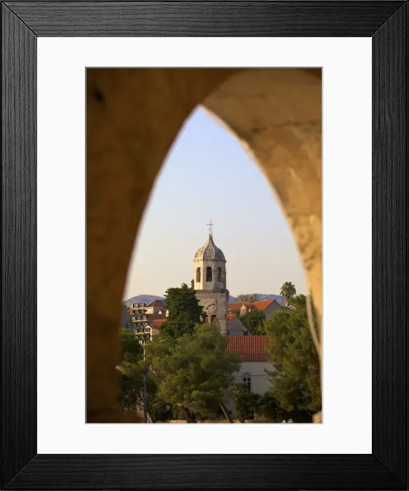 Framed Print : Church of St. Nicholas, Cavtat, Croatia, Europe Framed Print : Church of St. Nicholas, Cavtat, Croatia, Europe